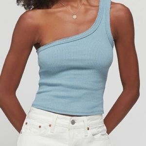 Urban Outfitters ribbed off the should tank top size small.